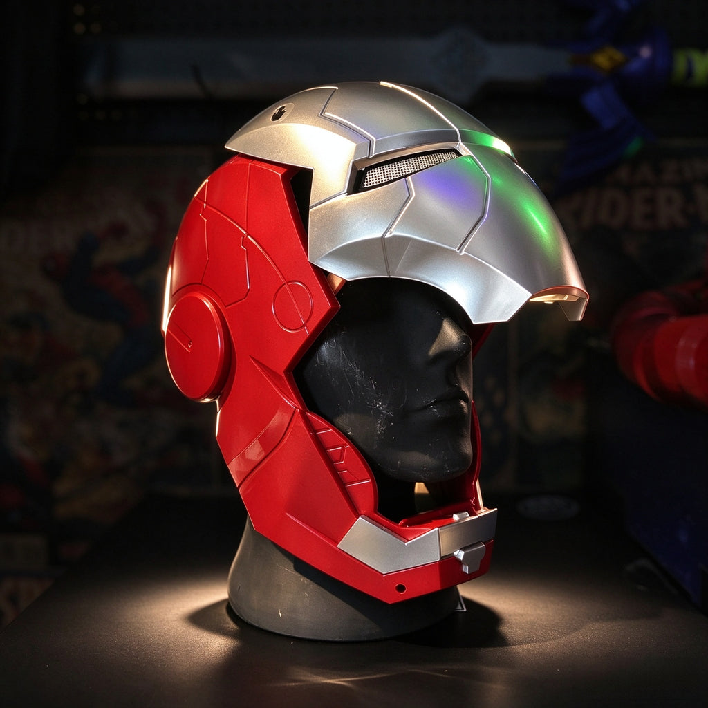 MK5 IRON MAN HELMET Wearable Helmet with LED & Sound – Manual, Touch & Voice Control